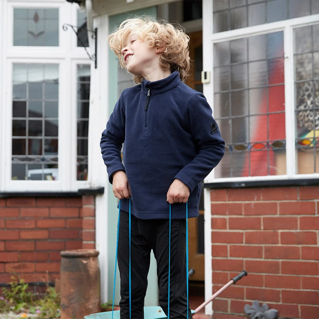 Toffolo Kids Zipneck Fleece - Navy 3 Toffolo Kids Zipneck Fleece - Navy
