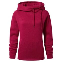Acer Womens Knitlook Fleece Hoody - Cerise Marl 19 Acer Womens Knitlook Fleece Hoody - Cerise Marl -Fashion General Store 61685 ACER303