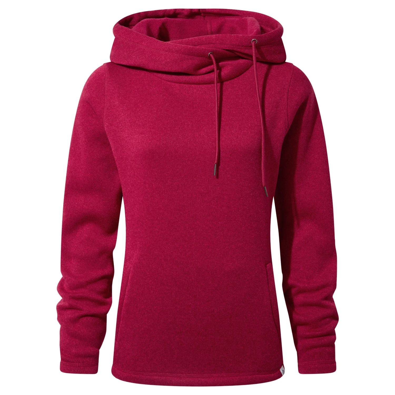 Acer Womens Knitlook Fleece Hoody - Cerise Marl 11 Acer Womens Knitlook Fleece Hoody - Cerise Marl - Image 9