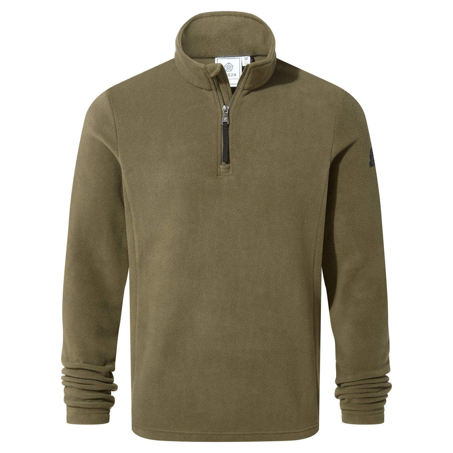Revive Mens Quarter Zip Fleece - Khaki 8 Revive Mens Quarter Zip Fleece - Khaki - Image 6