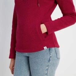 Acer Womens Knitlook Fleece Hoody - Cerise Marl 15 Acer Womens Knitlook Fleece Hoody - Cerise Marl -Fashion General Store 61856 ACER303 5