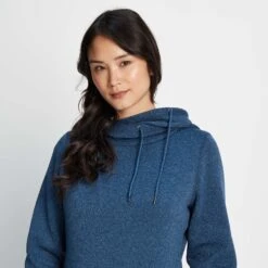 Acer Womens Knitlook Fleece Hoody - Blueberry Marl -Fashion General Store 61856 ACER304 4 4bc90036 f752 4539 8278 861081b3b88b