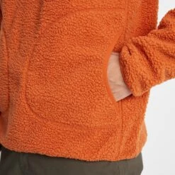 Adams Mens Sherpa Half Zip Fleece - Dark Orange -Fashion General Store 61856 ADAMS001 5
