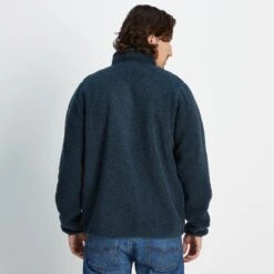 Adams Mens Sherpa Half Zip Fleece - Dark Indigo -Fashion General Store 61856 ADAMS002 3