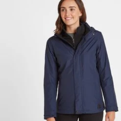 Airton Womens Waterproof Jacket - Navy