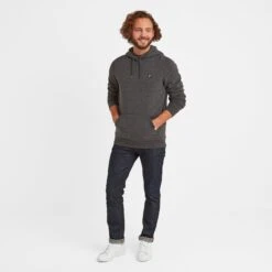 Akerman Mens Hoody - Dark Grey Marl 10 Akerman Mens Hoody - Dark Grey Marl -Fashion General Store 61856 AKER002 2