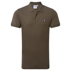 Aketon Mens Polo Shirt - Dark Khaki -Fashion General Store 61856 AKET002