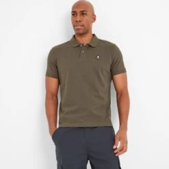 Aketon Mens Polo Shirt - Dark Khaki