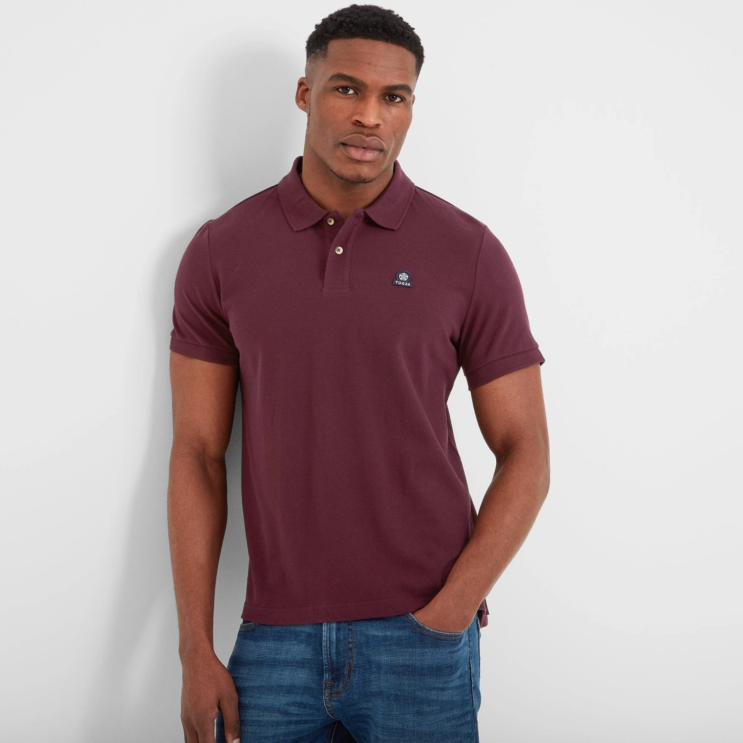 Aketon Mens Polo Shirt - Deep Port 3 Aketon Mens Polo Shirt - Deep Port