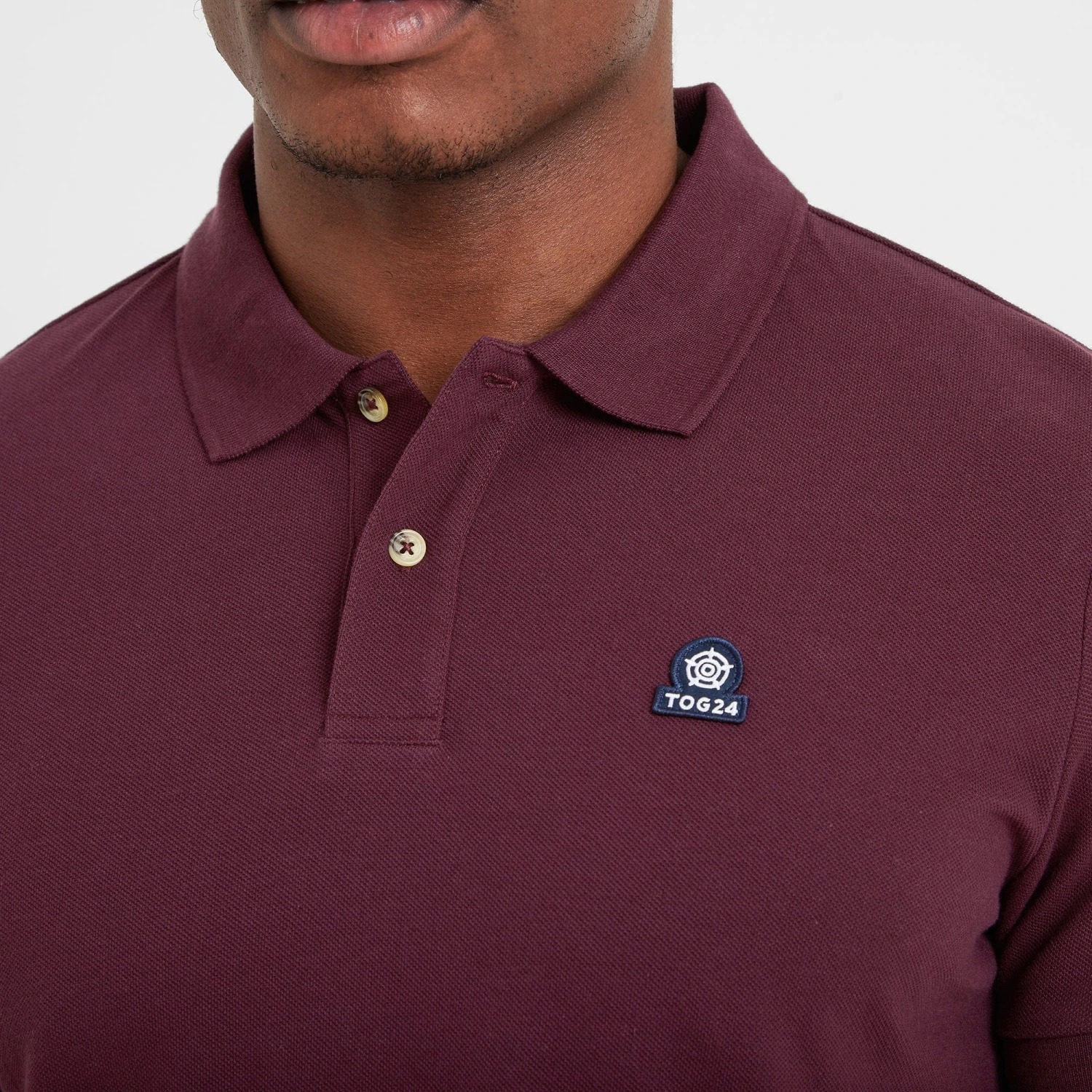 Aketon Mens Polo Shirt - Deep Port 7 Aketon Mens Polo Shirt - Deep Port - Image 5