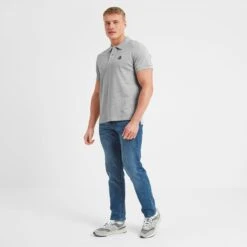 Aketon Mens Polo Shirt - Light Grey Marl -Fashion General Store 61856 AKET004 1