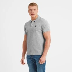 Aketon Mens Polo Shirt - Light Grey Marl -Fashion General Store 61856 AKET004 2