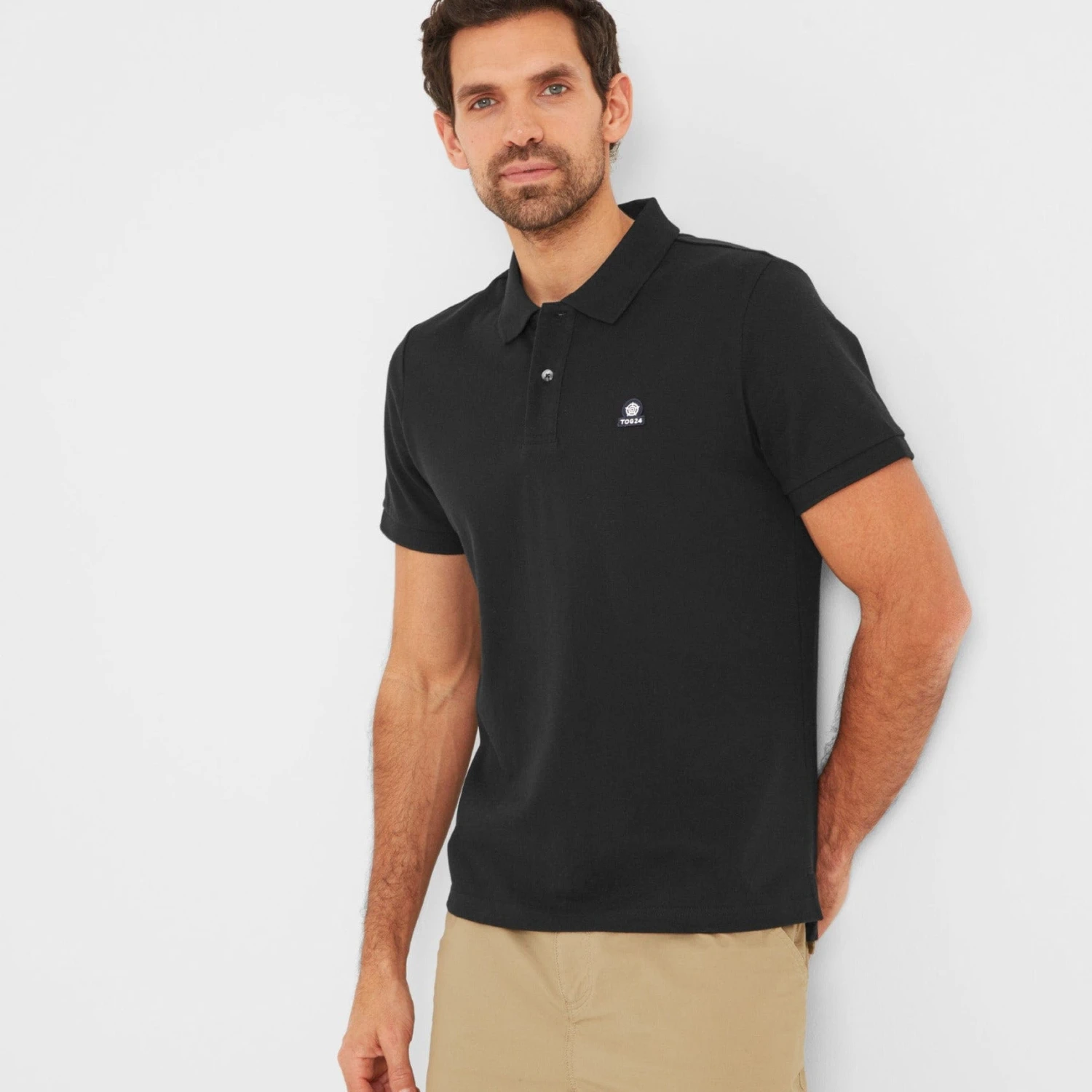 Aketon Mens Polo Shirt - Black 3 Aketon Mens Polo Shirt - Black