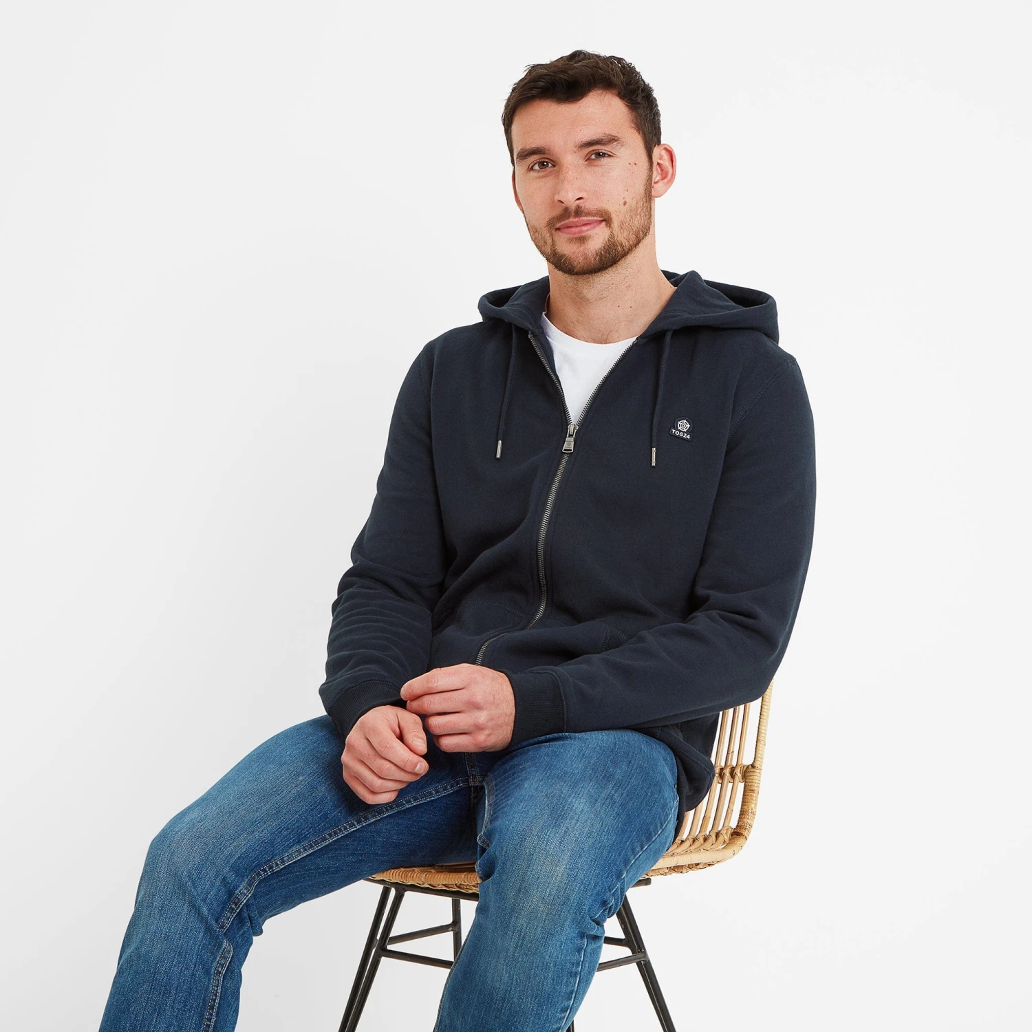 Alden Mens Hoody - Dark Indigo 4 Alden Mens Hoody - Dark Indigo - Image 2