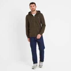 Alden Mens Hoody - Dark Khaki 10 Alden Mens Hoody - Dark Khaki -Fashion General Store 61856 ALDEN004 3