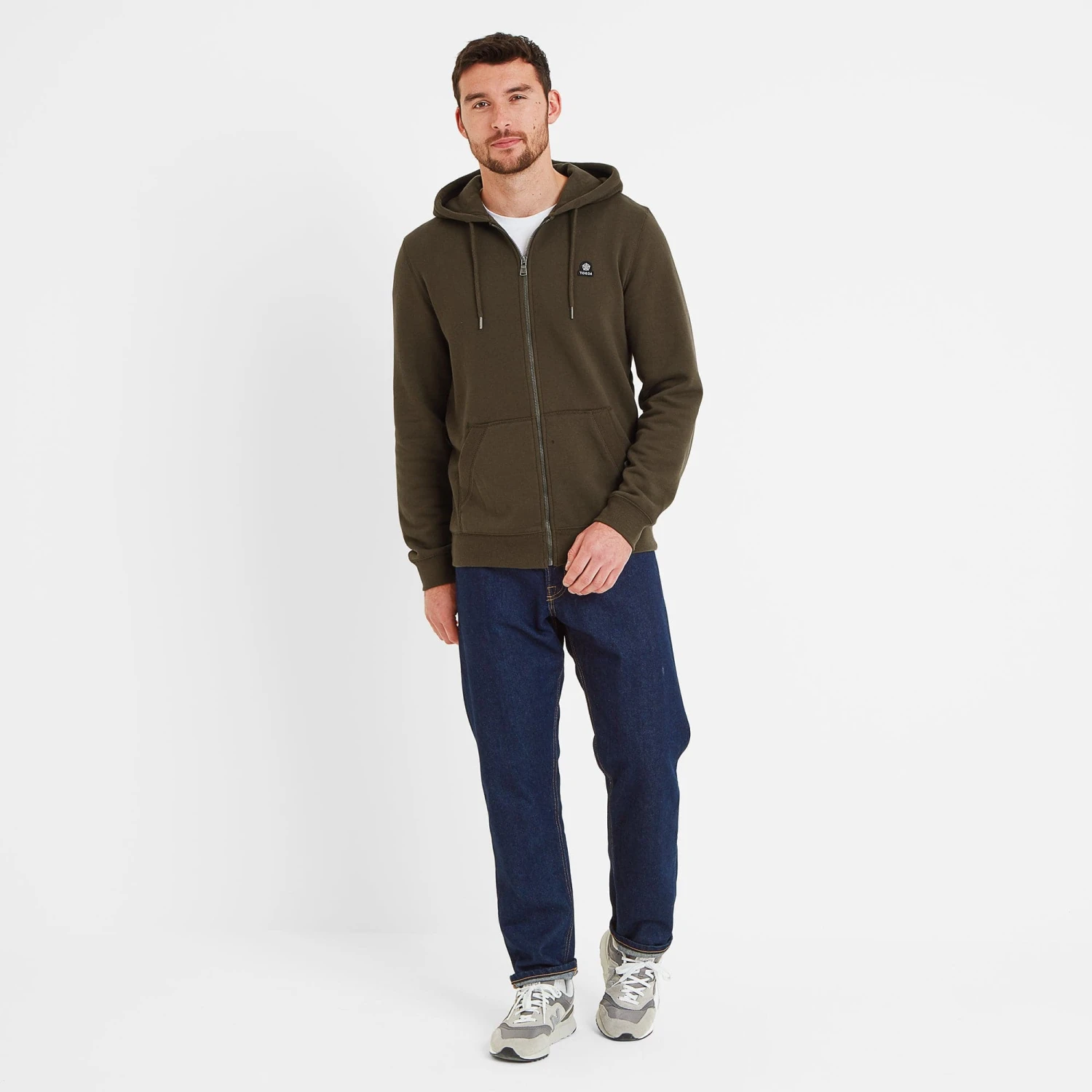 Alden Mens Hoody - Dark Khaki 6 Alden Mens Hoody - Dark Khaki - Image 4