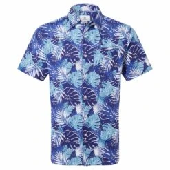 Arnie Mens Short Sleeve Shirt - Sapphire Blue -Fashion General Store 61856 ARNIE001