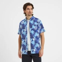 Arnie Mens Short Sleeve Shirt - Sapphire Blue -Fashion General Store 61856 ARNIE001 2