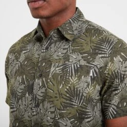 Arnie Mens Short Sleeve Shirt - Khaki -Fashion General Store 61856 ARNIE002 4