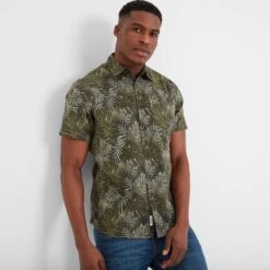 Arnie Mens Short Sleeve Shirt - Khaki -Fashion General Store 61856 ARNIE002 5