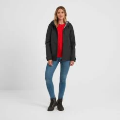 Austwick Womens Waterproof Jacket - Washed Black 14 Austwick Womens Waterproof Jacket - Washed Black -Fashion General Store 61856 AUST300 1