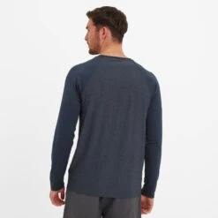 Baldwin Mens Long Sleeve Tech T-Shirt - Dark Indigo -Fashion General Store 61856 BALD003 4