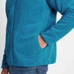 Bamford Mens Raglan Sherpa Fleece Jacket - Peacock Blue -Fashion General Store 61856 BAMF002 5