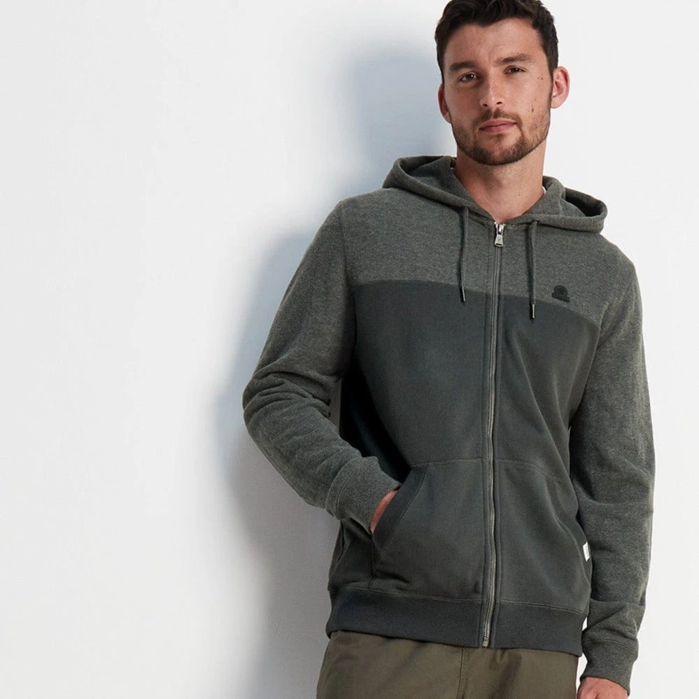 Bampton Mens Hoody - Dark Grey Marl/Soot Grey 5 Bampton Mens Hoody - Dark Grey Marl/Soot Grey - Image 3