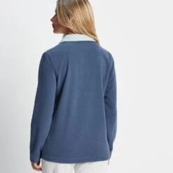 Barclay Womens Press Stud Neck Fleece - Blueberry 12 Barclay Womens Press Stud Neck Fleece - Blueberry -Fashion General Store 61856 BARC300 3