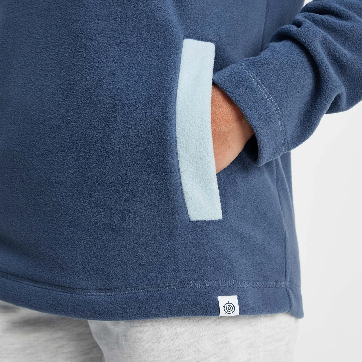 Barclay Womens Press Stud Neck Fleece - Blueberry 8 Barclay Womens Press Stud Neck Fleece - Blueberry - Image 6