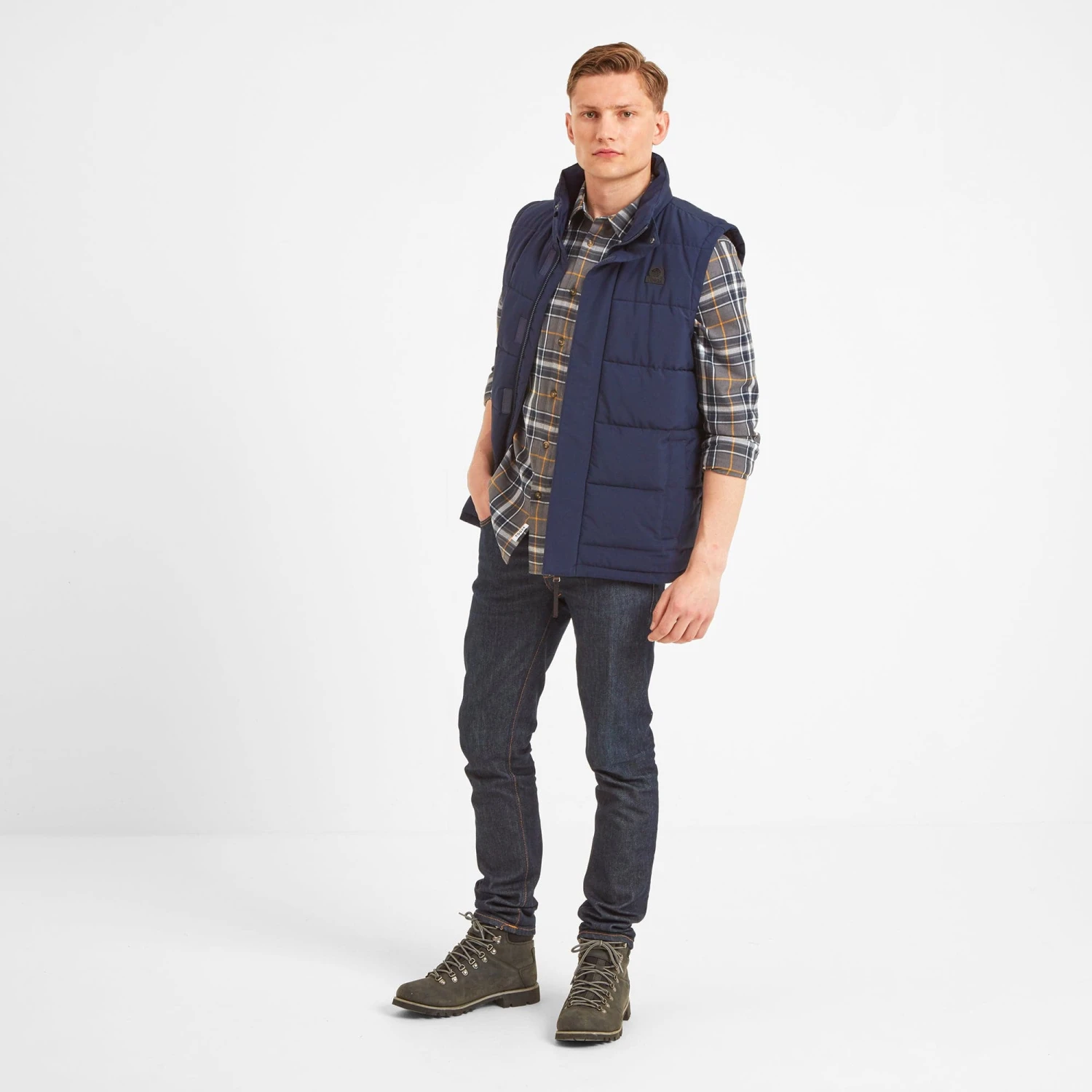 Barmston Mens Insulated Gilet - Navy 5 Barmston Mens Insulated Gilet - Navy - Image 3