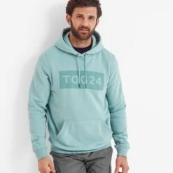 Barron Mens Hoodie - Muted Teal