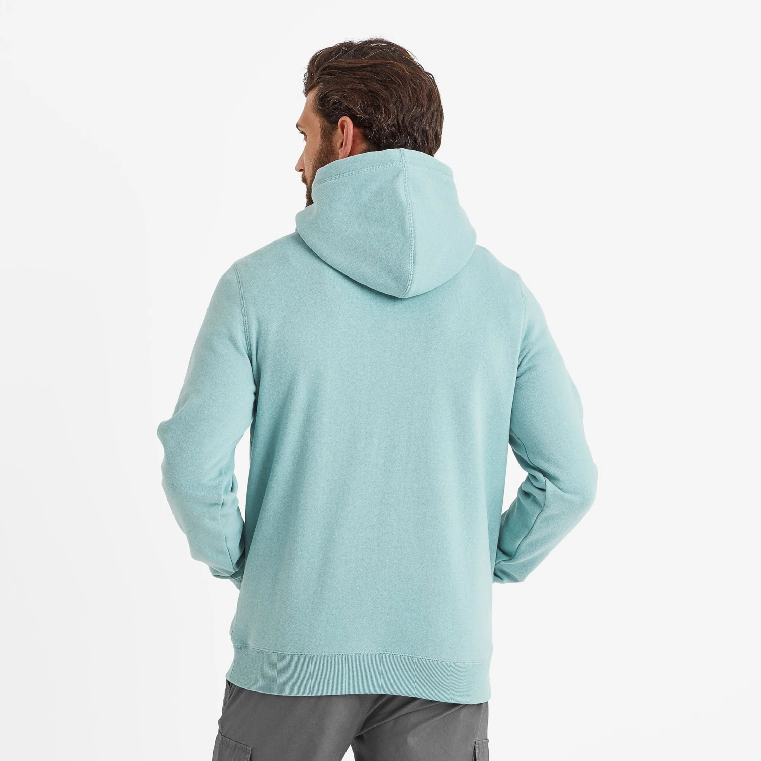 Barron Mens Hoodie - Muted Teal 5 Barron Mens Hoodie - Muted Teal - Image 3