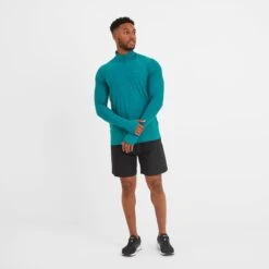 Beet Mens Tech Zip Neck - Pacific Blue 12 Beet Mens Tech Zip Neck - Pacific Blue -Fashion General Store 61856 BEET001 1