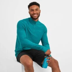 Beet Mens Tech Zip Neck - Pacific Blue 11 Beet Mens Tech Zip Neck - Pacific Blue -Fashion General Store 61856 BEET001 3