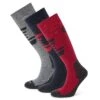 Bergenz 3 Pack Womens Ski Socks - Dark Indigo/Dark Pink/Light Grey Marl -Fashion General Store 61856 BERGE911