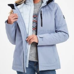 Beverley Womens 3-in-1 Waterproof Jacket - Dusty Blue -Fashion General Store 61856 BEVE305 6