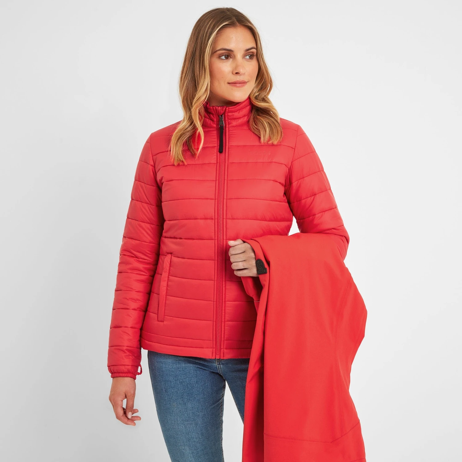 Beverley Womens 3-in-1 Waterproof Jacket - Dark Coral 5 Beverley Womens 3-in-1 Waterproof Jacket - Dark Coral - Image 3
