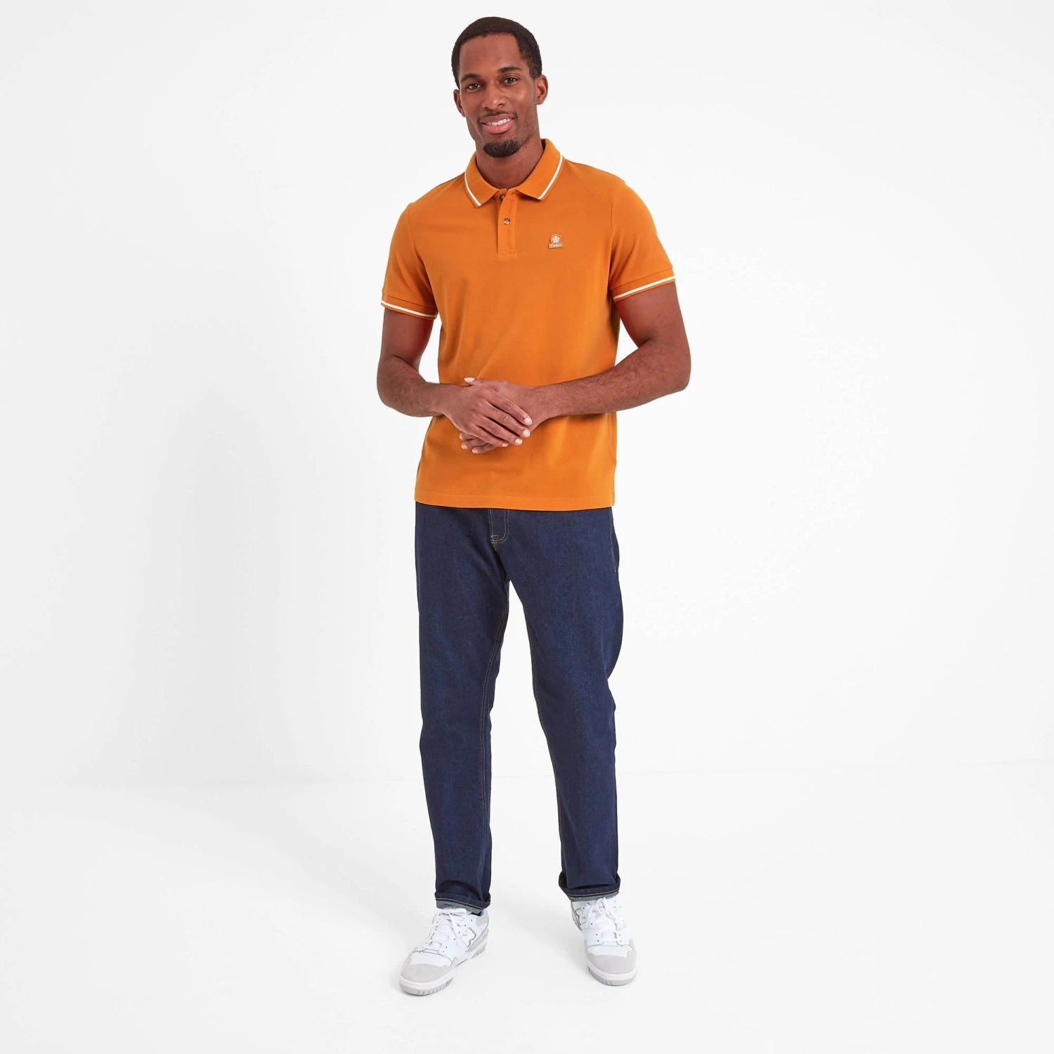 Binsoe Mens Polo - Tangerine 6 Binsoe Mens Polo - Tangerine - Image 4