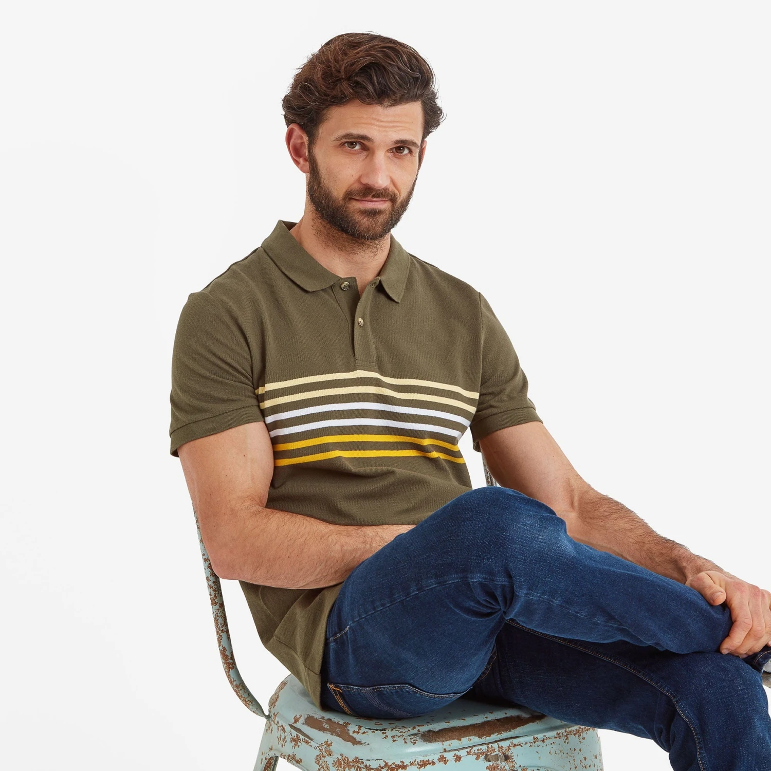 Bolton Mens Polo Shirt - Khaki 6 Bolton Mens Polo Shirt - Khaki - Image 4