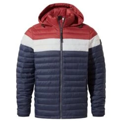 Bowburn Mens Padded Jacket - Dark Indigo/Port -Fashion General Store 61856 BOWB023