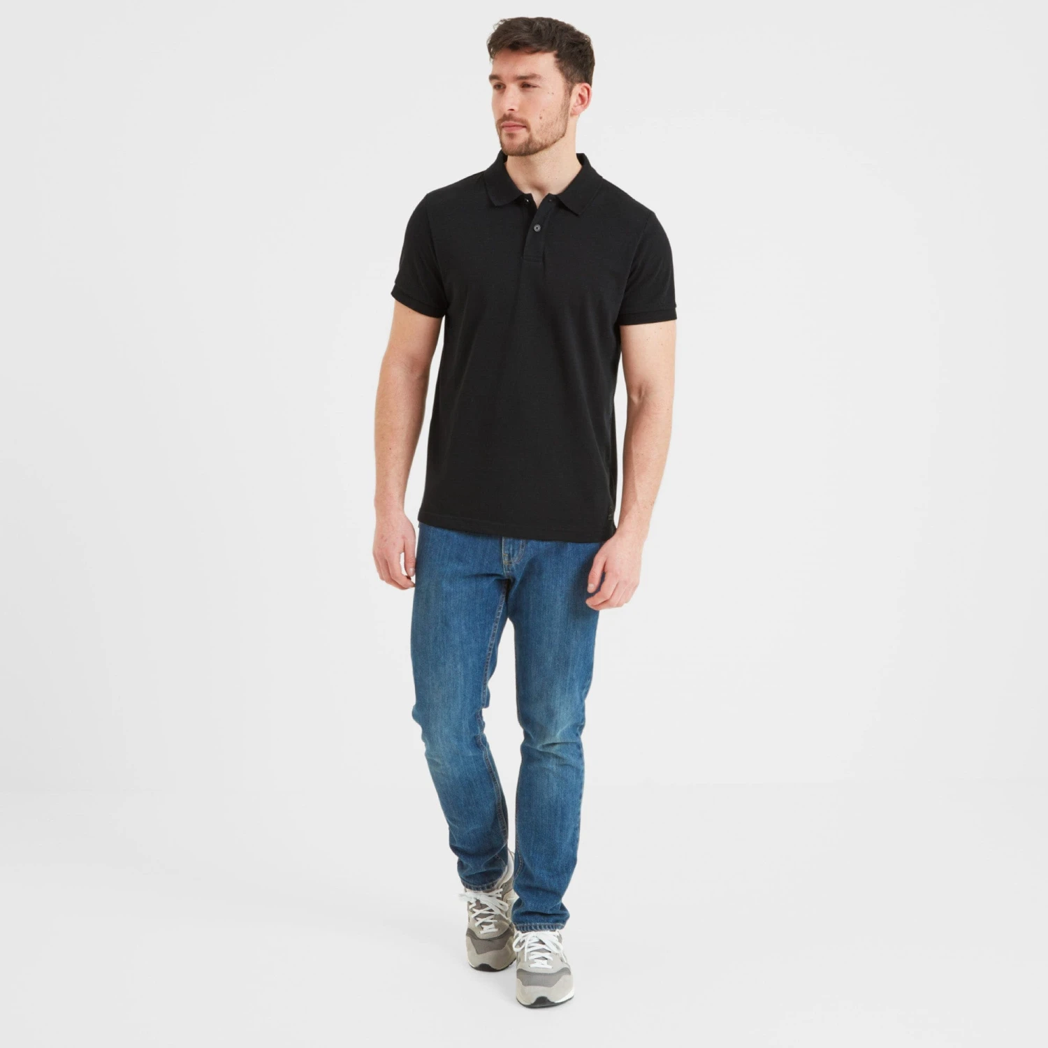 Bower Mens Polo Shirt - Black 6 Bower Mens Polo Shirt - Black - Image 4