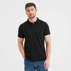Bower Mens Polo Shirt - Black