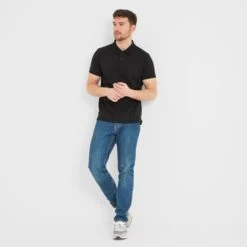 Bower Mens Polo Shirt - Black 17 Bower Mens Polo Shirt - Black -Fashion General Store 61856 BOWE001 7