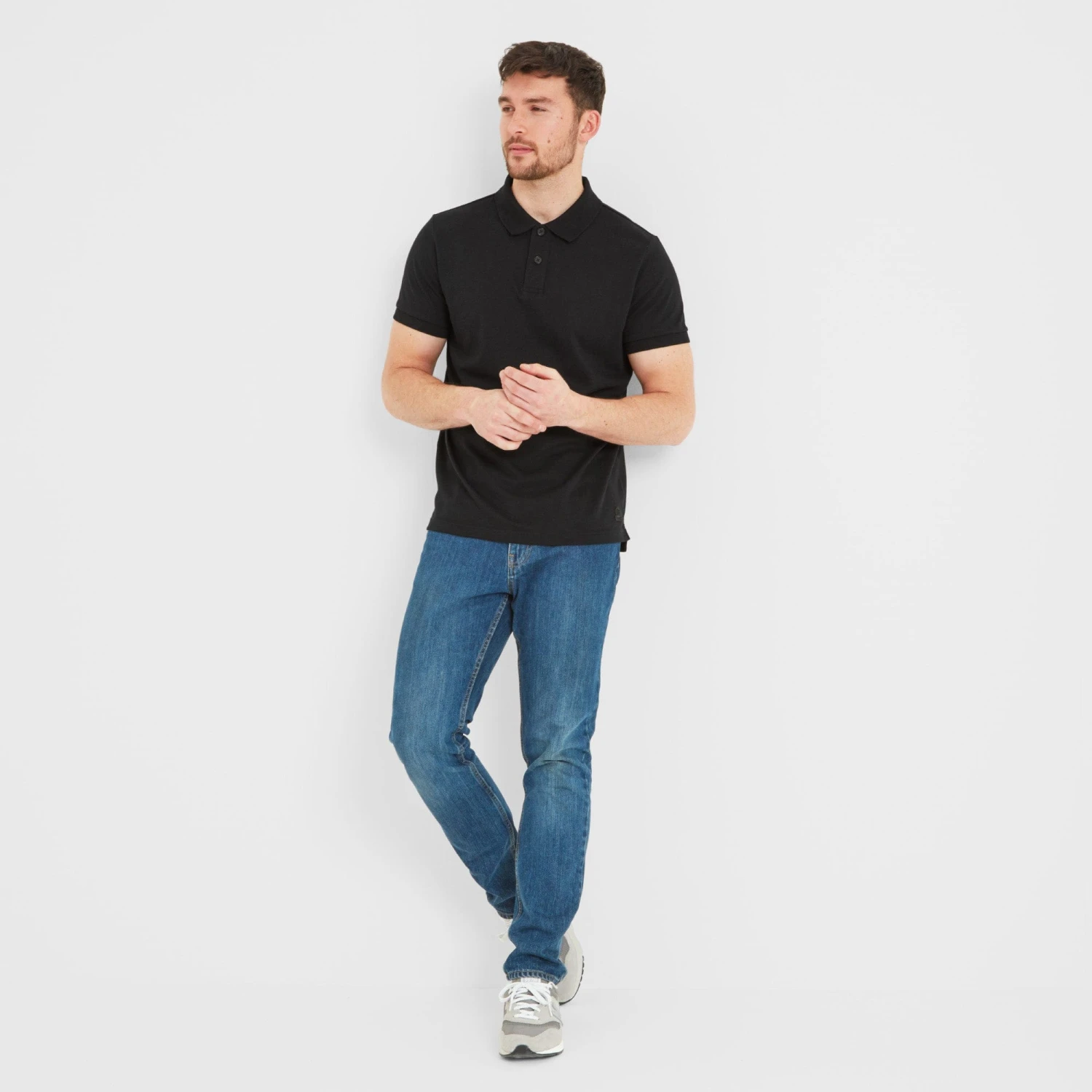 Bower Mens Polo Shirt - Black 10 Bower Mens Polo Shirt - Black - Image 8