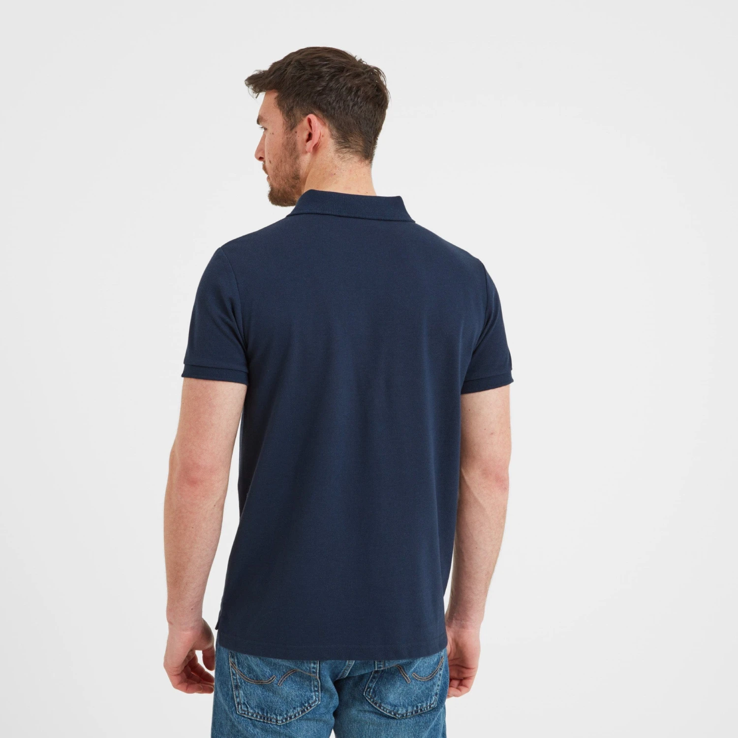 Bower Mens Polo Shirt - Navy 4 Bower Mens Polo Shirt - Navy - Image 2