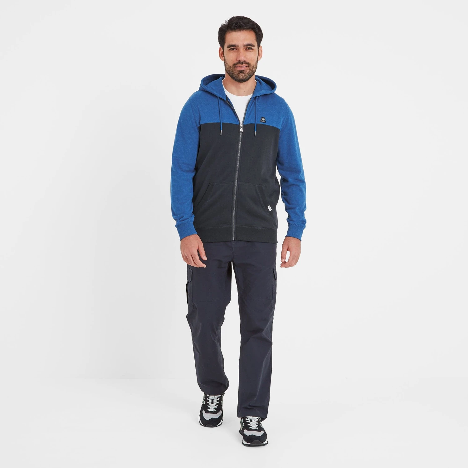 Boyce Mens Hoody - Dark Indigo/Sapphire Blue Marl 6 Boyce Mens Hoody - Dark Indigo/Sapphire Blue Marl - Image 4
