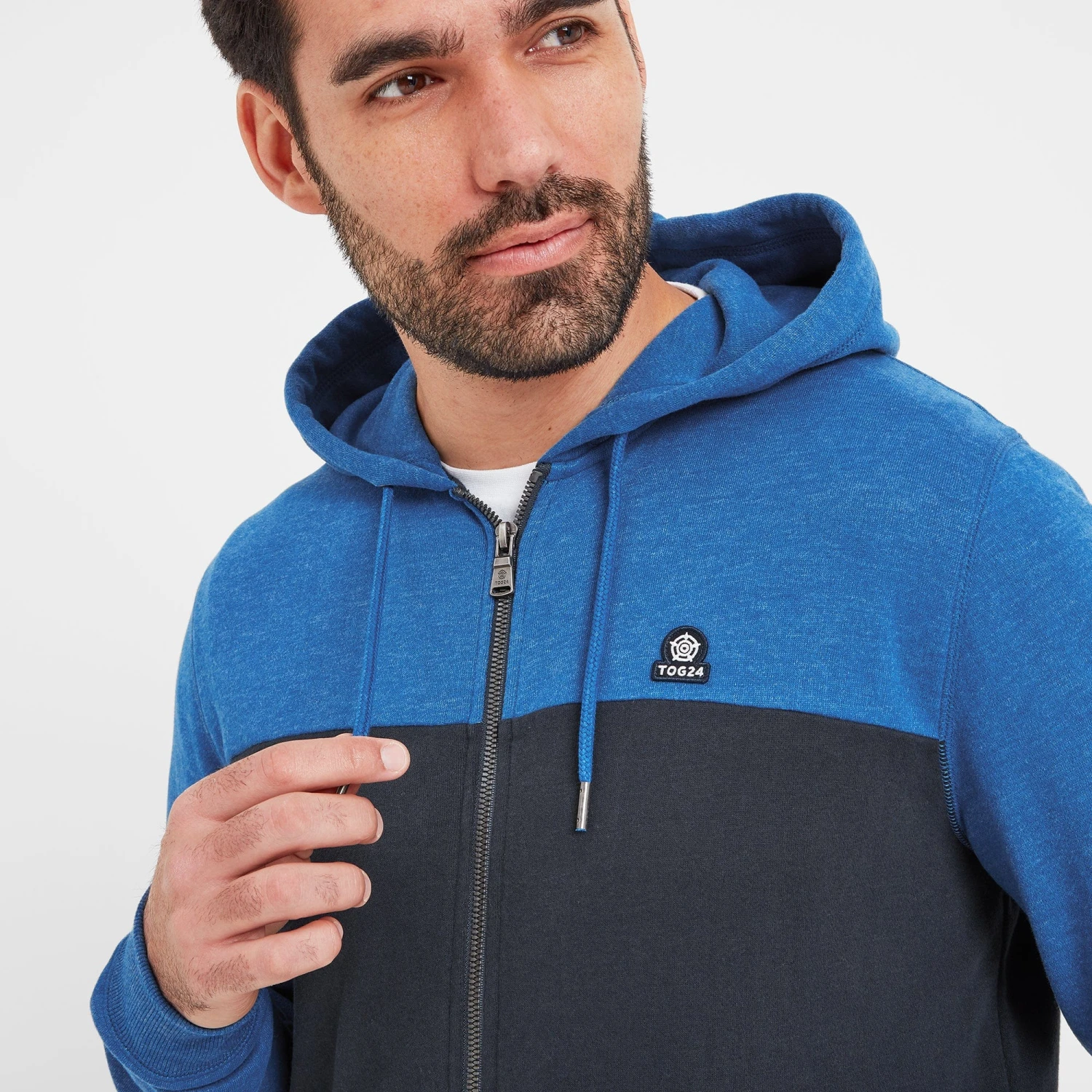 Boyce Mens Hoody - Dark Indigo/Sapphire Blue Marl 7 Boyce Mens Hoody - Dark Indigo/Sapphire Blue Marl - Image 5