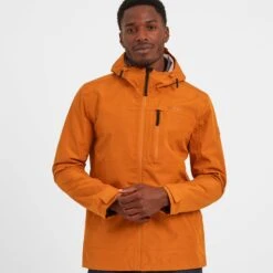 Briercliffe Mens Waterproof Jacket - Dark Orange