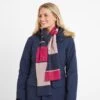 Brington Colour Blocked Scarf - Cerise -Fashion General Store 61856 BRING900 1